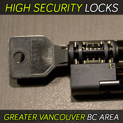 High security locks supply and sale in the greater Vancouver BC area