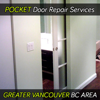 Pocket door repair services in the greater Vancouver BC area